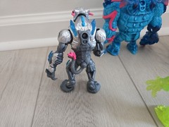 Lot 4 Mr Beast Lab Panther Action Figure Collector Toy Mutant Blue Gray Green