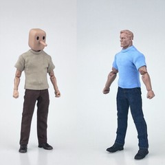 1/12 Scale Male Soldier T-Shirt Short Sleeve Clothes Model For Action Figure 6″