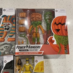 Power Rangers 6″ PUMPKIN RAPPER & KING SPHINX With Black Ranger / Yellow Ranger