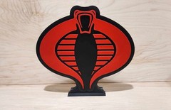 GI JOE Display Sign Cobra Display Sign. Custom signs done as well.