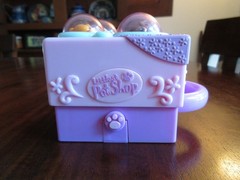 LITTLEST PET SHOP TEENIEST TINIEST PUPPIES DOGS POP OPEN MINI COMPACT PLAYSET