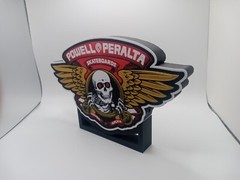 Retro Powell Peralta logo light box sign display 1980’s skateboard vintage style