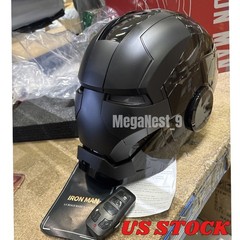 2026 BLACK Iron Man MK5 Helmet 1:1 Voice-controlled Mask Transform Cosplay Prop