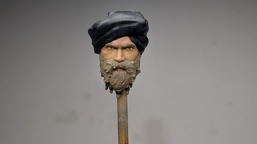 1:12 scale COD WARFARE SIKH HEAD Legends and GI JOE Classified Compatible