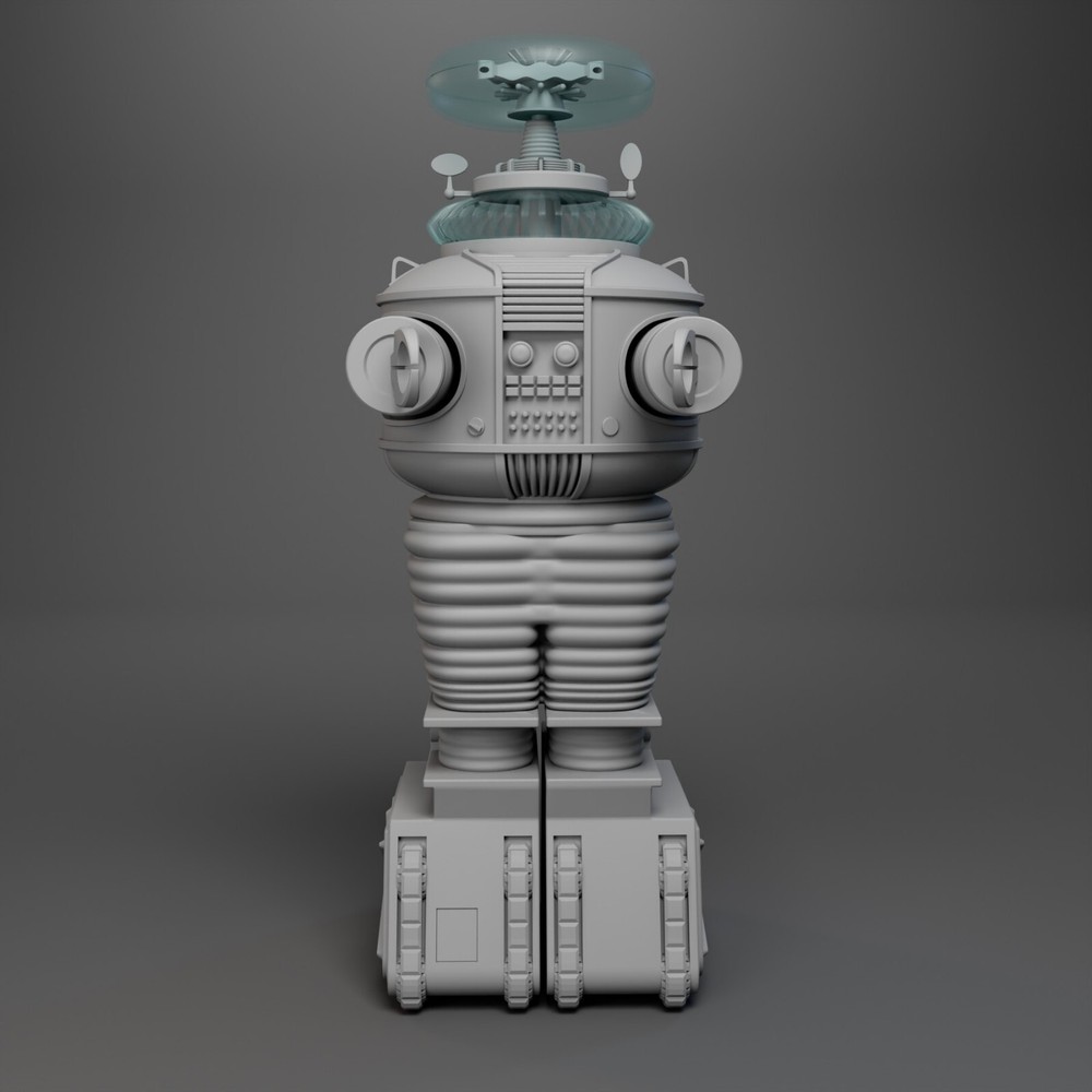 B9 Robot Lost in Space 3D Print 3.5 Feet Tall – Multiple Parts – 24in Available