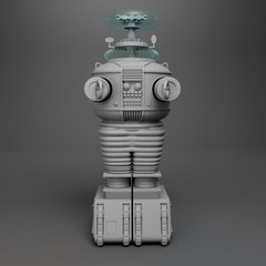 B9 Robot Lost in Space 3D Print 3.5 Feet Tall – Multiple Parts – 24in Available