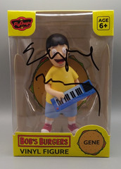 Gene Belcher Bob’s Burgers Vinyl Figure 4″ signed autographed COA #983891 AUTO