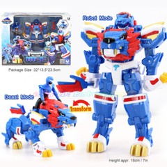 Mini Force Animal Tron LION Volt Ranger Figure Beast Transform Robot Toy