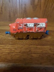 Chuggington Die Cast / Plastic Muddy Wilson & Orange Train Car