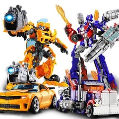 Transformers Robot Car Action Figure YS04A Optimus Prime Toy LED Lights 18cm USA