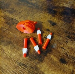 Mazinger Z Jumbo Hover Pilder + (4) Rockets – Repro – 3D Printed