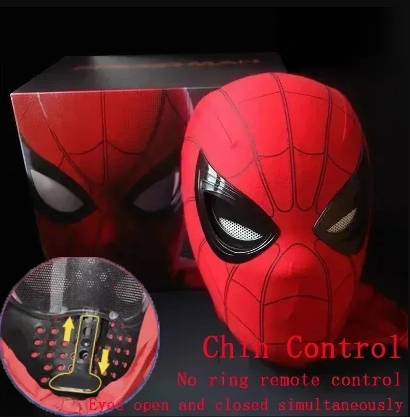 Marvel Spider Man Miles Morales Electronic Mask Moving Eyes Remote Control Cospl