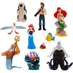 Disney Store The Little Mermaid Deluxe FigurePlay Set -10 Figures -NEW