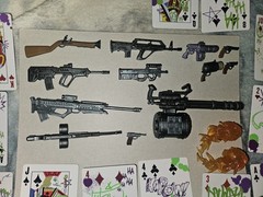 Mcfarlane Toys Weapons Accessories/Cards Lot