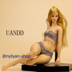 UANDD 1/6 No Finger Bone Seamless Small Breast Strong Leg Body 12″ Female Figure