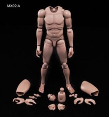 USA MX02-A 1/6 Scale Europe Skin Male Action Figure Body Model Fit Head w/Neck
