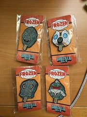 Abominable Toys Frozen Culture Godzilla Enamel Pin GFEST GLITTER 100 PCS SET 4