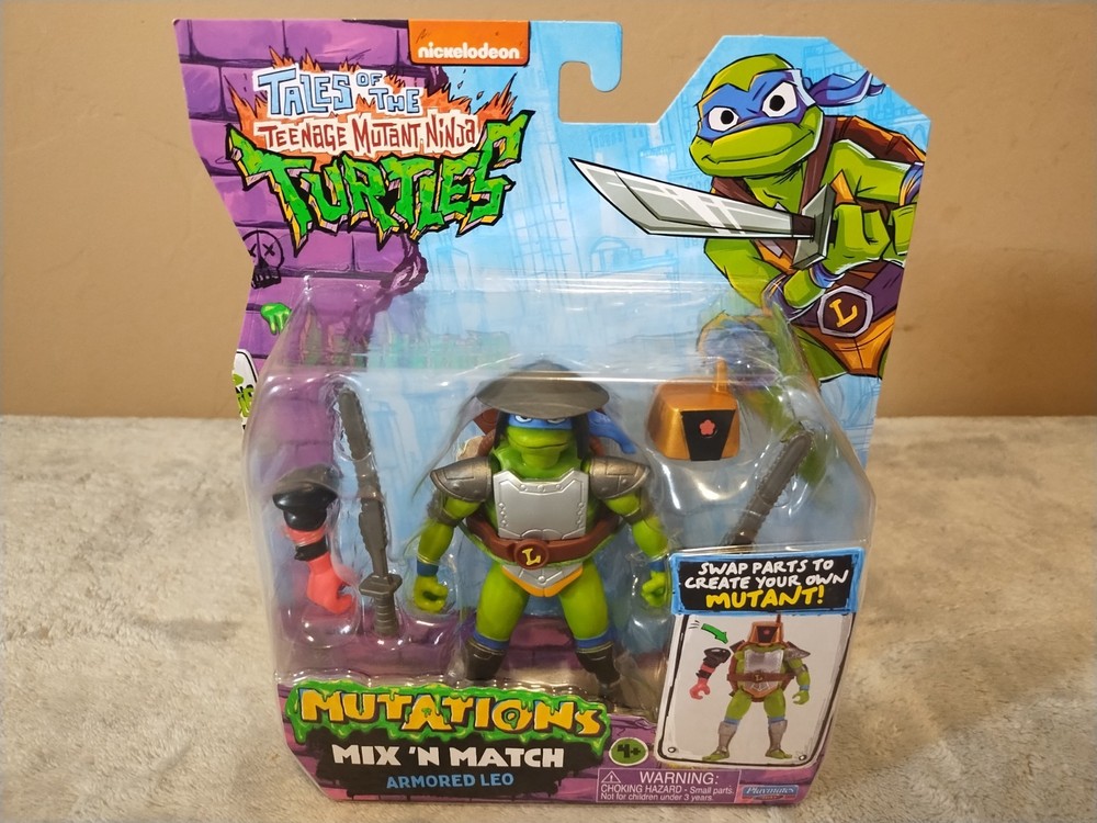 TMNT Teenage Mutant Ninja Turtles Mutations Mix N Match ARMORED LEO LEONARDO NEW