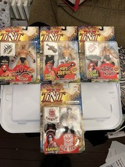WCW Action Figure TNT T-Shirts ‘N Tattoos Complete Set Of 4 Sealed Vampiro 2000