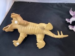 Lot Of Two Imperial Two Headed Dragons Purple & Orange