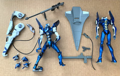 Neon Genesis Evangelion Kaiyodo Figures Lot Of 9 + Accessories AS IS