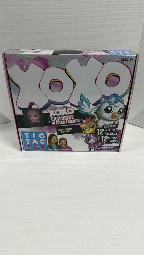 New TicTacToy Figure Set XOXO TicTacToy 12 Glitter Friends Wings Bonus Fast Ship