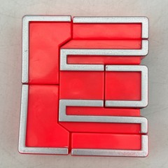 Alpha Bots Letter E Pink Black Silver Transforming Robots Alphabet Transformers