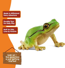 Schleich Wild Life – European Tree Frog Toy Figurine. Realistic Hand-Painted Ani