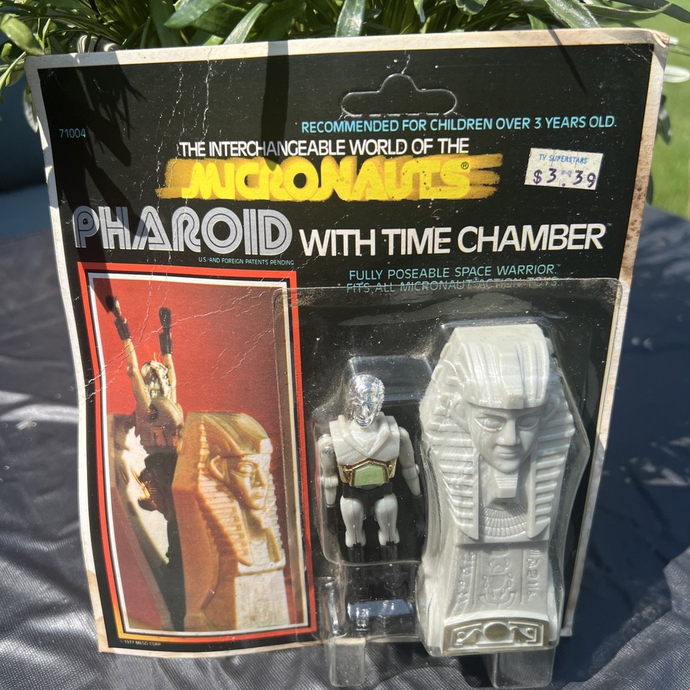 Vintage 1977 Mego Micronauts Gray Pharoid Mint On Card MOC NOS Fantastic Rare