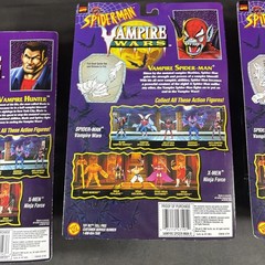 COMPLETE SET VAMPIRE WARS ACTION FIGURE LOT SPIDER-MAN BLADE MORBIUS NEW TOY BIZ