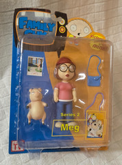 2005 Mezco Toys Family Guy MEG GRIFFIN Action Figure Series 2 Kissing Pig Purse