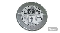 SD Toys Movie Icons Charles Chaplin 7″ Figure Metal Film Reel Tin Bubbles Inc