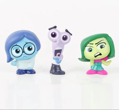 9pcs/Set Mini Inside Out 2 Action Figure Toy Cartoon Movie Joy Anxiety Anger