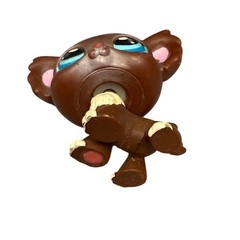 Littlest Pet Shop #219 Brown Chihuahua Dog Blue Eyes Hasbro LPS Figure Toy Cute