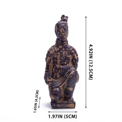 Antique Reproduction Qin Dynasty Terra cotta Warrior Collectible Statuette Sm…