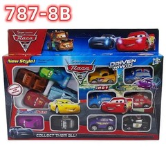 12PCS Cars Lightning McQueen Mater Jackson Storm PVC Pull Back Car Toy Set Gift