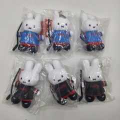 Miffy Ice Hockey Plush Keychain Mascot Bag Charm Cute Rabbit Doll 2 Colors