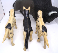1960’s Canadian Lot Johnny West Action Figure X 1 Buffalo X 3 Dogs Flick & Flack
