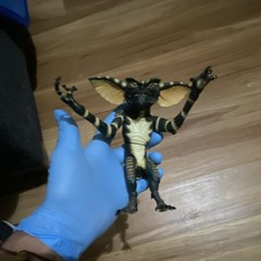 Gremlins Stripe Action Figure Black Yellow Striped Plastic Movie Theme