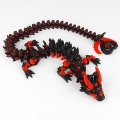 Valentines Dark Heart Dragon Articulated and 3d printed – Multicolor!