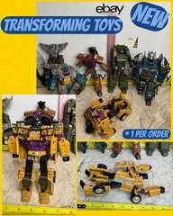Transforming Toy COMBINER TO ROBOT Warbotron #6 TRANSFORMER Semi Truck Yellow