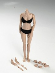 1/6 Scale Pale Skin Flexible Female Figure Body