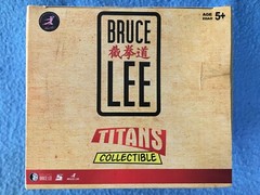 BRUCE LEE Shirtless Scratches Enter The Dragon Titans Collectible Round 5