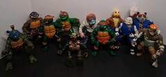 Vintage TMNT Mixed Lot of 11 Playmates 1990s Baxter Fugitoid Rat King & MORE! *G