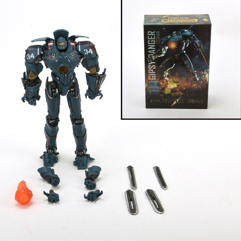 Uprising Side Jaeger Gipsy Danger Avenger 7″ Action Figure Toy LED Light Version