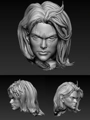 1:12 1:18 Beauty Woman HeroGirl Head Sculpt For 6″ 3.75″Action Figure Body Toy