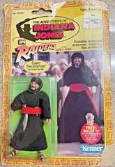 1982 INDIANA JONES CAIRO SWORDSMAN FIGURE KENNER RAIDERS OF THE LOST ARK