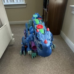 Fisher-Price 30″ Imaginext Ultra T-Rex Blue Ice Dino 2015 Mattel Light/Sound