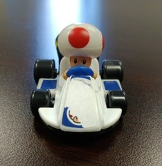 Super MARIO KART Toad NINTENDO 2014 McDonalds MUSHROOM CAR RACER Happy Meal Toy