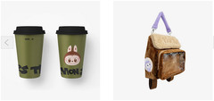 THE MONSTERS Fuzzy Backpack & Coffee Cup Birthday Exclusive 100% Authentic